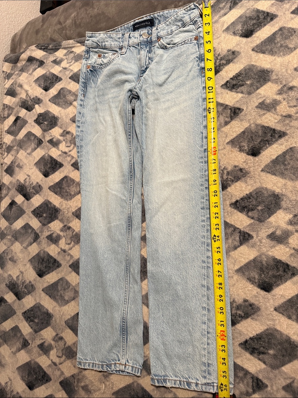 Aeropostale Light Blue Straight Leg Women's Jeans kit girl - Picture 5 of 7